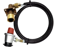 LPG 1 m žarna su 35 mm Clip adapteriu G.56 / G.2 W21.8 UK bajonetiniu pildymo adapteriu