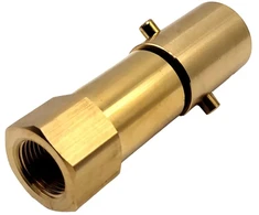 LPG adapteris UK Bayonet 21,8 mm į 3/4" UNF (JIC), skirtas Gaslow ir GasIt dujų balionams