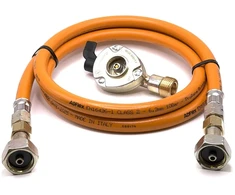 LPG aukšto slėgio dujų žarna 1,5 m su 22 mm Clip-On adapteriu, 21,8 mm LH