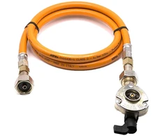 LPG aukšto slėgio dujų žarna 80 cm su 22 mm Clip-On adapteriu, 21,8 mm LH