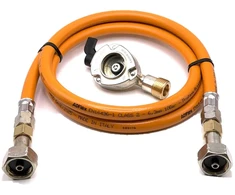 LPG aukšto slėgio dujų žarna 80 cm su 27 mm Clip-On adapteriu, 21,8 mm LH