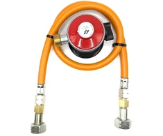 LPG aukšto slėgio dujų žarna 80 cm su 35 mm Jumbo Clip-On propano adapteriu (4kg/h)