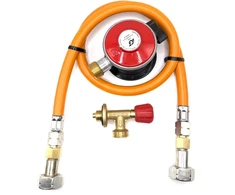 LPG aukšto slėgio dujų žarna 80 cm su 35 mm Jumbo Clip-On propano adapteriu (4kg/h) ir Campingaz 901 / 904 / 907 jungtimi