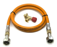 LPG aukšto slėgio oranžinė dujų žarna 80 cm, skirta Campingaz 901 / 904 / 907 balionams