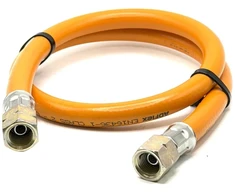 LPG aukšto slėgio propano–butano dujų žarna 800 mm, 1/4" LH × 1/4" LH