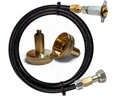 LPG dujų baliono pildymo komplektas Mini Hidden Valve su DISH adapteriu M20 LH