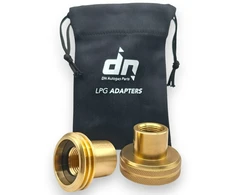 LPG dujų balionų pildymo adapterių rinkinys ACME + DISH M22 (21,8 mm) su DN Autogas Parts transportavimo krepšeliu