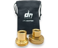 LPG dujų balionų pildymo adapterių rinkinys ACME + DISH M22 (21,8 mm) su DN Autogas Parts transportavimo krepšeliu