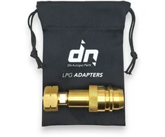 LPG dujų pildymo adapteris M22 (21,8 mm) Euronozzle Ispanijai ir Portugalijai su DN Autogas Parts transportavimo krepšeliu