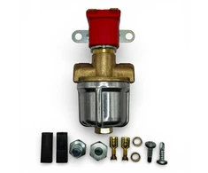 LPG elektromagnetinis dujų uždarymo vožtuvas 12 V su skystos fazės filtru, 6 mm (M10)