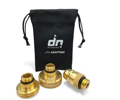 LPG/GPL Autogas adapterių rinkinys M22 (21,8 mm) ACME + DISH + Euronozzle su DN Autogas Parts transportavimo krepšeliu