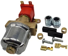 LPG/GPL elektromagnetinis dujų uždarymo vožtuvas 12 V su skystos fazės filtru, 8 mm (M14)