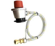 LPG lanksti armuota plieninė aukšto slėgio žarna 1,5 m su 35 mm Jumbo Clip-On adapteriu