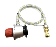 LPG lanksti armuota plieninė aukšto slėgio žarna 1 m su 35 mm Jumbo Clip-On adapteriu