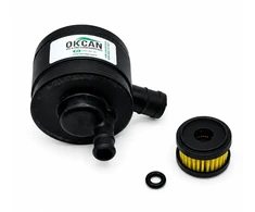 Prins VSI LPG / GPL auto dujų filtrų rinkinys – dujinės ir skystos fazės filtrai (16 × 12 mm)