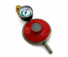 Propano LPG dujų slėgio reguliatorius 37 mbar, 1,5kg/h su manometru, POL (JAV / Australija)