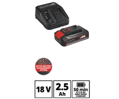Einhell akumuliatoriaus ir kroviklio rinkinys 18V 2,5 Ah Power X-Change
