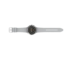 Išmanusis laikrodis Samsung Galaxy Watch 4 Classic LTE (46 mm), Sidabrinės spalvos korpusas su pilkos spalvos dirželiu