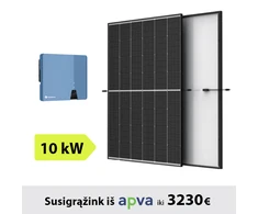 10kW Saulės elektrinės komplektas: Solplanet inverteris + TrinaSolar saulės moduliai