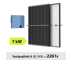 7kW Saulės elektrinės komplektas: Solplanet inverteris + TrinaSolar saulės moduliai