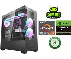 Stacionarus kompiuteris Stacionarus žaidimų kompiuteris Varle Gaming | AMD Ryzen 5 7600 + RTX 5070 12GB | 32 GB DDR5 | 1 TB SSD M.2