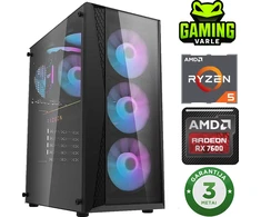 Stacionarus kompiuteris Stacionarus žaidimų kompiuteris Varlė Gaming PC AMD Ryzen 5 5500 + RX 7600 | 16 GB RAM | 500 GB SSD M.2
