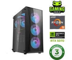 Stacionarus žaidimų kompiuteris Varlė Gaming PC | AMD Ryzen 7 9800X3D + RTX 5070 12GB | 32GB DDR5 | 1TB NVMe SSD | (Juodas)