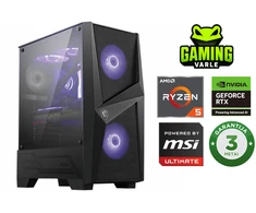 Stacionarus žaidimų kompiuteris Varlė Gaming PC Powered by MSI | AMD Ryzen 5 9600X + RTX 5070 | 32 GB DDR5 | 1 TB M.2 NVMe