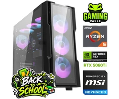 Stacionarus žaidimų kompiuteris Varlė Gaming Back To School Powered by MSI | AMD Ryzen 5 7500F + RTX 5060 Ti 8G | 16 GB DDR5 | 1 TB M.2 NVMe SSD