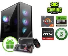 Stacionarus žaidimų kompiuteris Varlė Gaming X MSI | AMD Ryzen 5 9800x3d + RTX 5080 | RAM 32 GB DDR5 | 2TB NVMe SSD + MSI DOVANA