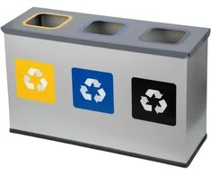 Alda 3 dalių MINI rūšiavimo šiukšliadėžė 3 x 12 l "Eco Station"