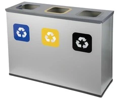Alda 3 dalių rūšiavimo šiukšliadėžė 3 x 60 l "Eco Station"