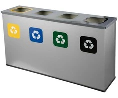 Alda 4 dalių rūšiavimo šiukšliadėžė 4 x 60 l "Eco Station"
