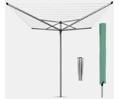 Brabantia Besis. džiov. Topspinner 50 m met. str. - Metallic Pilkas