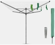 Brabantia Besis. Džiov. Lift-O-Matic60m met. str. - Metallic Pilkas