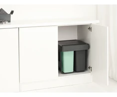 Brabantia šiukšlių dėžė, montuojama, Sort &amp; Go 10+10+20L