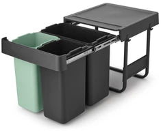 Brabantia šiukšlių dėžė, montuojama, Sort &amp; Go 10+10+20L