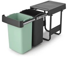 Brabantia šiukšlių dėžė, montuojama, Sort &amp; Go 2 x 15L