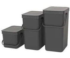 Brabantia Šiukšlių dėžė Sort &amp; Go rūšiavimui, 6 L (įvairių spalvų)