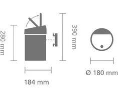 Brabantia Šiukšlių dėžė Touch Bin atidaroma ranka, 3 L