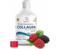 Swedish Nutra Geriamas jūrinis kolagenas 10 000 mg su hialurono rūgštimi ir vitaminais 500 ml