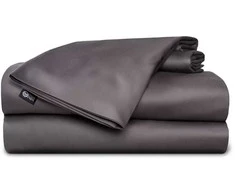 Liocelio (eukalipto) patalynės komplektas NOXNOX, 150x200 cm, pilkas, 100 % liocelis