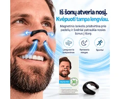 Norden Nights magnetinis nosies plėtiklis Starter Kit – daugkartinio naudojimo, 4 dydžiai, 30 dienų rinkinys