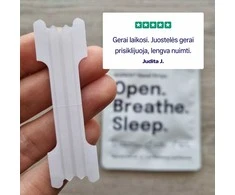 Nosies juostelės NOXNOX® – nuo knarkimo, lengvam kvėpavimui ir sportui, 30 vnt. pakuotėje