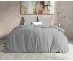 Patalynės komplektas Flanelinė patalynė Dreamhouse pilkos spalvos 200×220 cm, su 2 pagalvių užvalkalais