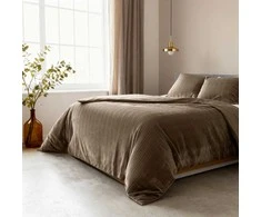 Patalynės komplektas Sleeptime Mikroperkalio patalynė Velvet Lining smėlio spalvos 200x220