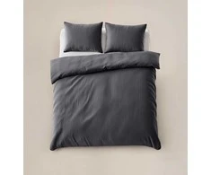 Patalynės komplektas Sleeptime Mikroperkalio patalynė Velvet Cartier antracito spalvos 200x220