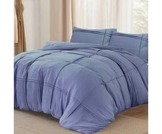 Patalynės komplektas Sleeptime Mikropluošto patalynė Washed Tufted mėlyna 140x200