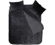 Patalynės komplektas Veliūro patalynė Dreamhouse Crushed Velvet juodos spalvos 200×220 cm, su 2 pagalvių užvalkalais