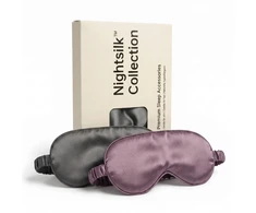 Šilkinė miego kaukė – Purpurinė 19 momų Mulberry šilkas NOXNOX NightSilk
